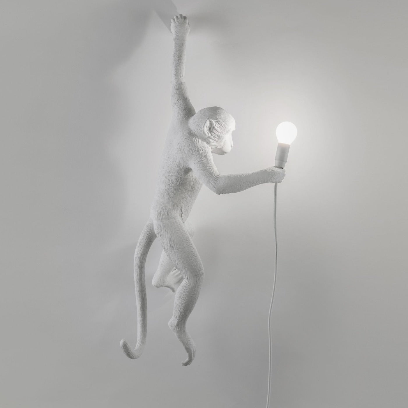 Lamp | Hanging Monkey | White