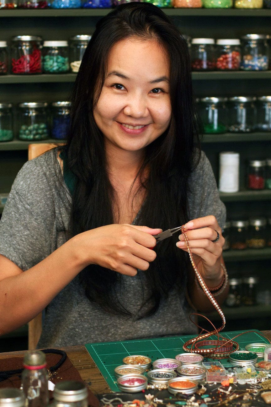 950 Silver and Lapis Lazuli Wrap Bracelet - Mae Ping Reflections