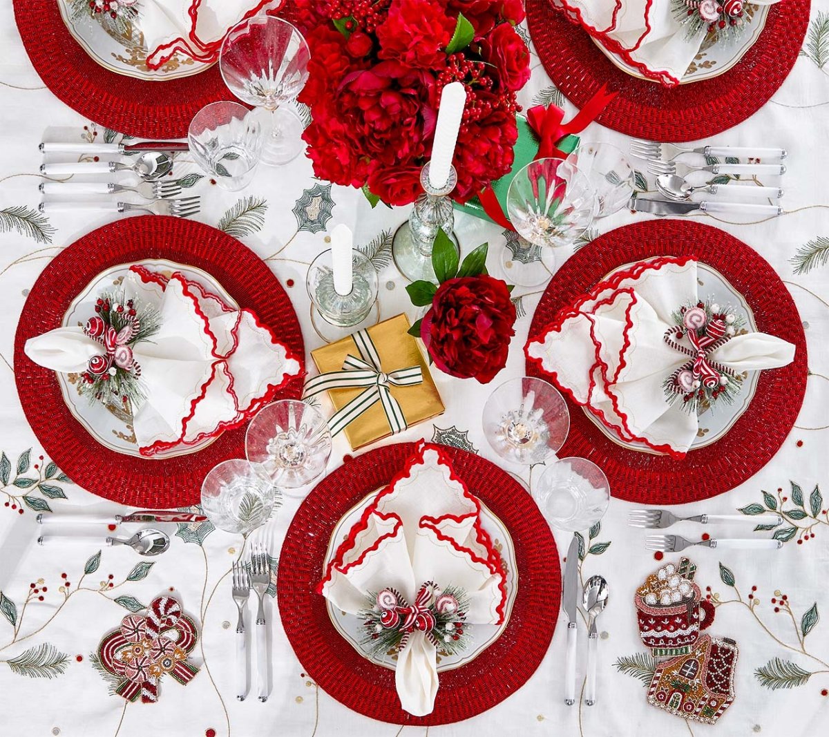 Mirage 5-Piece Place Setting in White & Silver