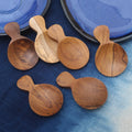 Handmade Sawo Wood Sugar Spoons from Bali (Set of 6) - Time with Friends