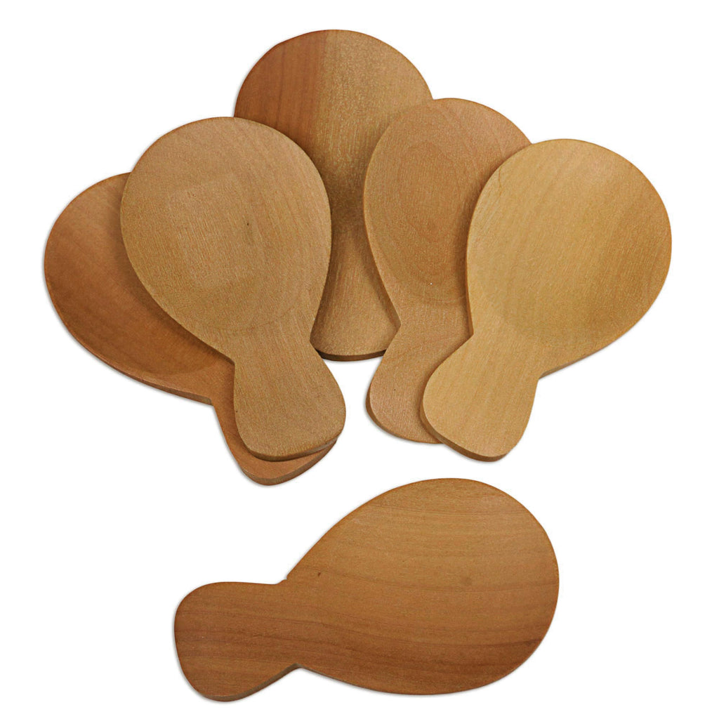 Handmade Sawo Wood Sugar Spoons from Bali (Set of 6) - Time with Friends