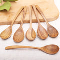 Handcrafted Teak Wood Spoons from Bali (Set of 6) - Warm Memory