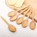 Teak Wood Spoons with Pointed Ends from Bali (Set of 6) - Fine Dinner