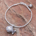 Karen Hill Tribe Silver Goldfish Bracelet with Ringing Bells - Singing Hill Tribe Goldfish