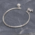Thai Karen Hill Tribe Silver Cuff Elephant Bracelet - Song of the Mountains