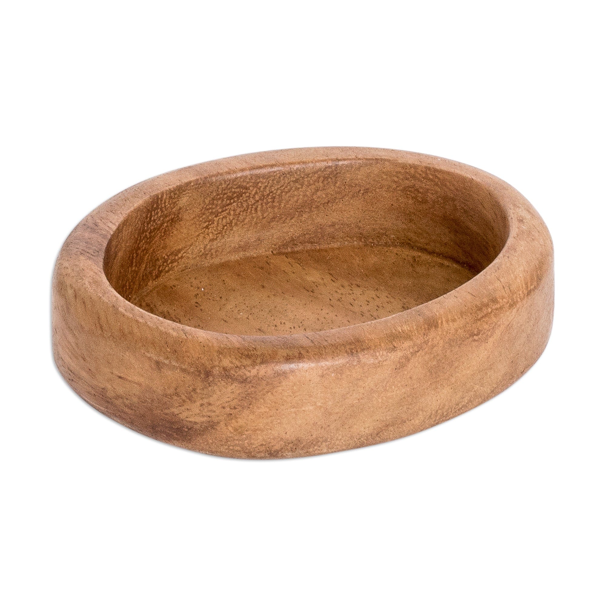 Handcrafted Mini Oval-Shaped Conacaste Wood Snack Plate - Ethereal Delights