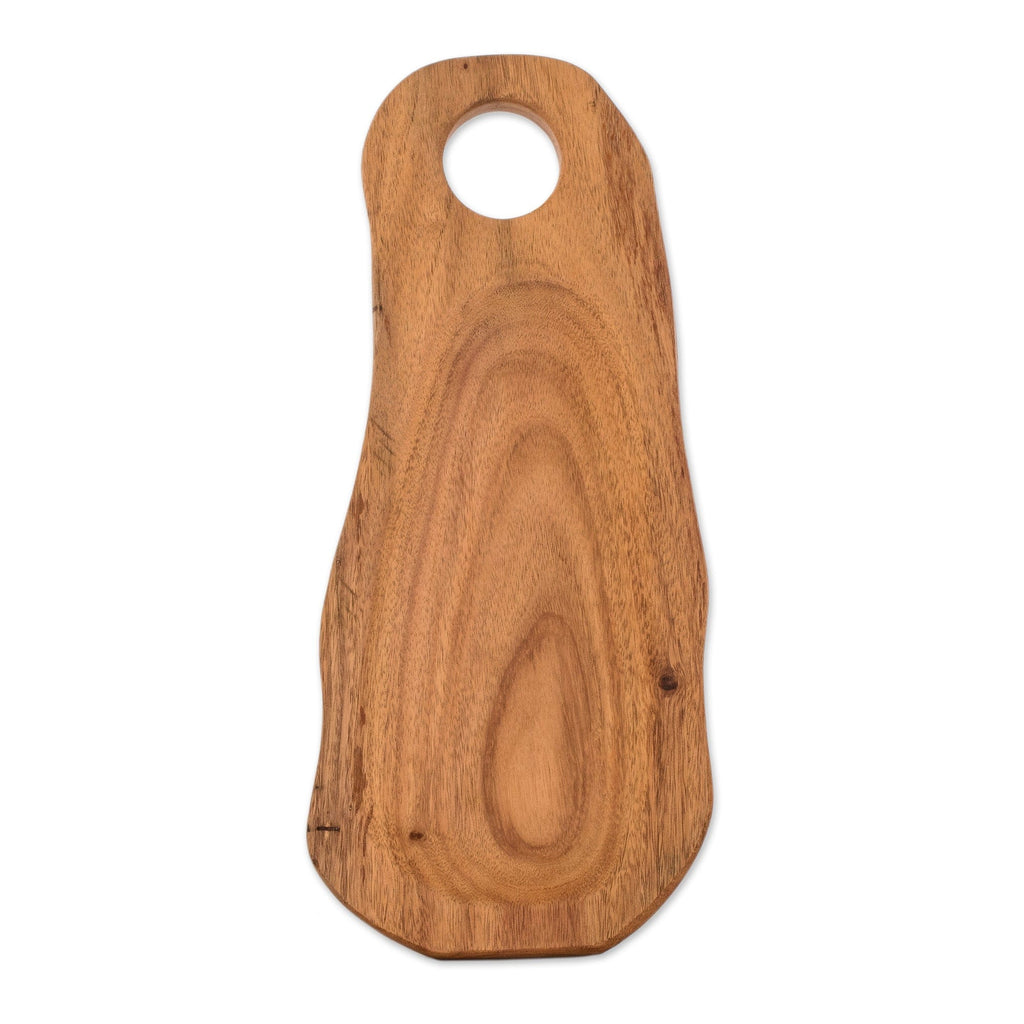 Wood Charcuterie Serving Board Handcrafted in Costa Rica - Natural Beauty