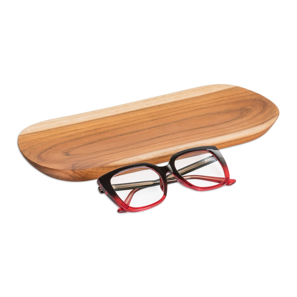 Eco-Friendly Sushi Plate Carved from Sustainable Teak Wood - Delicious Cravings