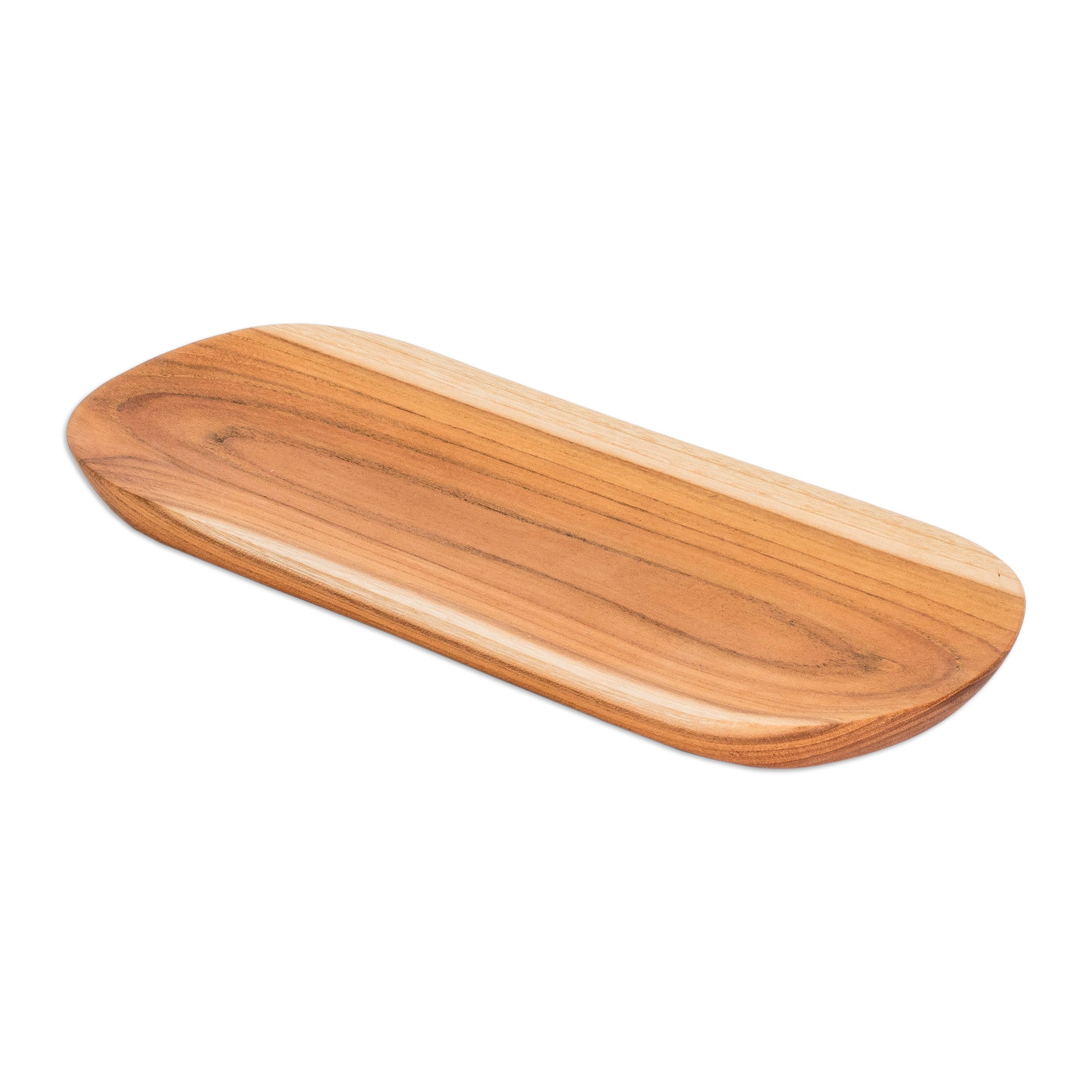 Eco-Friendly Sushi Plate Carved from Sustainable Teak Wood - Delicious Cravings