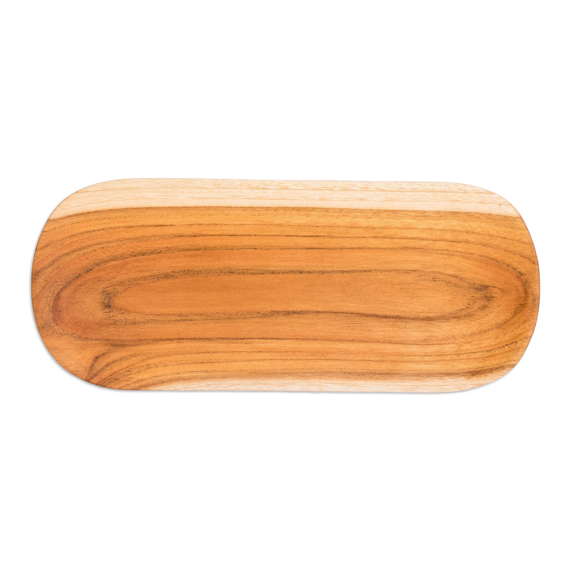 Eco-Friendly Sushi Plate Carved from Sustainable Teak Wood - Delicious Cravings