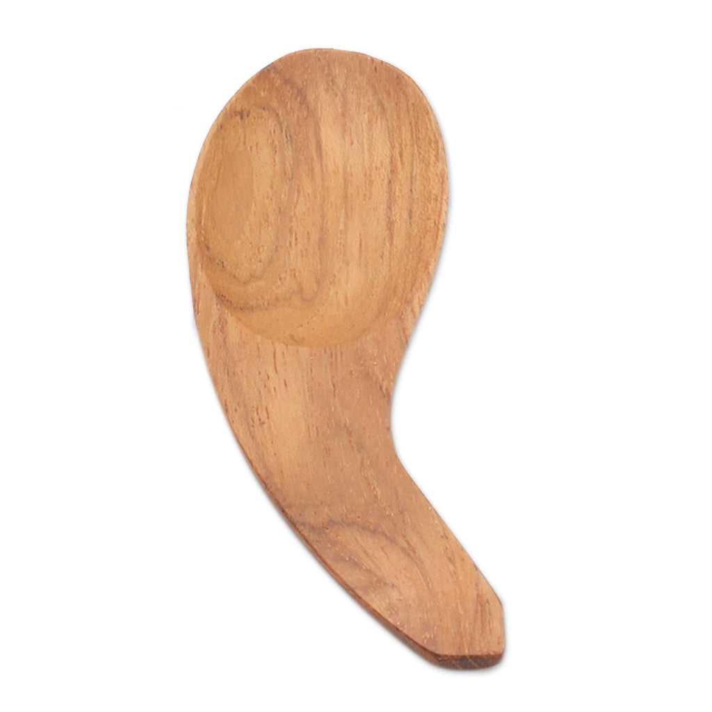 Curved Teak Wood Scoops (Set of 6) - Stylish Meal